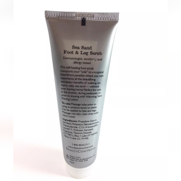 Sealed BeautiControl Save Your Sole Sea Sand Foot & Leg Scrub NEW Full Size 5 Oz - Picture 2 of 2